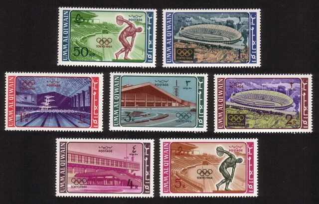 18th Olympic Games (Tokyo Japan 1964) - Complete Set of 7 Different