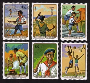 National Pioneer Movement: Rope Bridge, Cooking In Camp, Etc Cplt Set of 6 Diff