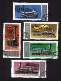 Locomotives: 1st Russian Model By E.A. And M.W. Cherepanov, Etc. Cplt Set of 5