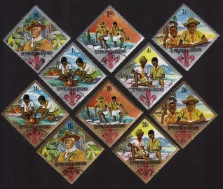 Boy Scouts & Scouting: Camp Fires, Hiking, Etc. Cplt Set of 10 Diff (Diamond)