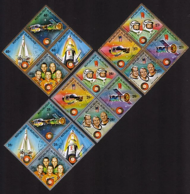 Apollo-Soyuz Space Test Project: Blast-Off, Crew, Etc Cplt Set of 16 Different