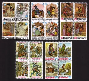Fairy Tales: Grimm Brothers, Hans Christian Andersen, Etc. Cplt Set of 20 Diff.