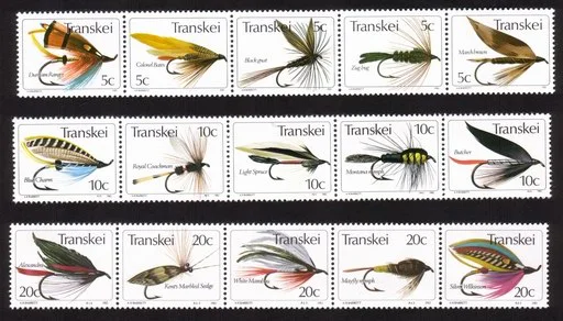 Fishing Flies: Durham Ranger, Black Gnat, Montana Nymph, Blue Charm, Etc. Selection of 15 Different