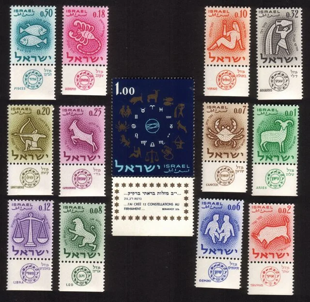Signs of The Zodiac - Complete Set of 13 Different Constellations (With Tabs)