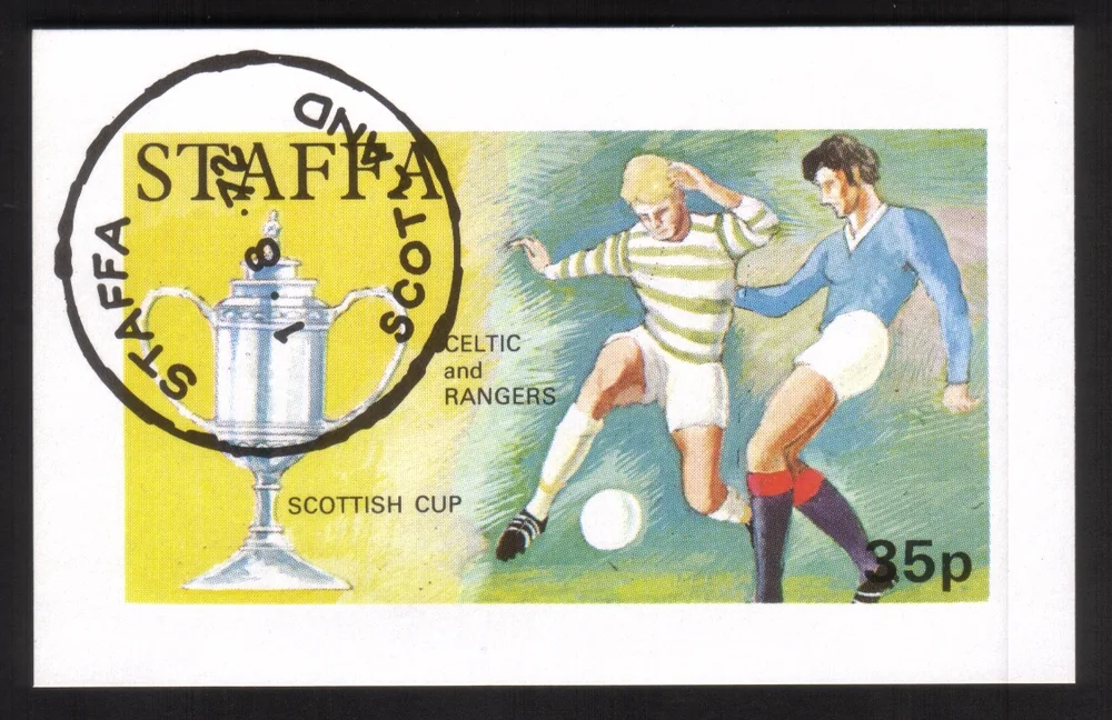 Soccer: Celtic & Rangers Going For Scottish Cup - Mini Souvenir Sheet